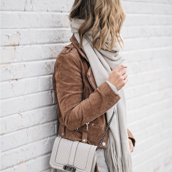 Faux suede light tan women long sleeve jacket